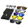 Novo Conjunto de Cinco Peças Transfronteiriço Tr90 de Óculos de Sol Polarizados Magnéticos Clip-On para Homens, Fabricante de Óculos de Sol Esportivos Ciclismo de Alta Qualidade