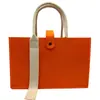 Bolsas de Feltro Atacado com Fitas, Bolsas Tote para Feiras de Negócios, Sacolas de Presente Promocionais, Logo Personalizável, Bolsas Tote Color Block