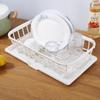 Estilo Japonés Simple Tazón de Cocina Escurridor de Platos Estante para Escurrir Tazón Cesta de Almacenamiento de Frutas y Verduras Cesta de Almacenamiento de Vajilla Estante de Acabado Multiusos