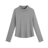 Otoño Nuevo Estilo Ropa Básica para Mujer Talla Grande 100kg Invierno Grueso Cuello Alto Multicolor Camiseta Base 62325