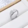 Anillo de Acero de Titanio de Moda Nueva de Amazon para Mujer Diseño Popular Retro Anillo de Pareja de Moda para Hombre Joyería Europea y Americana