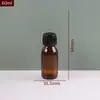 Botellas Marrones de Líquido Oral, Botellas de Vidrio Marrón Oscuro a Prueba de Luz, Botellas Marrones para Enzimas, Botellas Dispensadoras de Pastillas, Botellas de Jarabe de Espino Amarillo al por Mayor