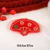 Estilo Chino Linda Manzana Festiva Palabra de Fortuna Paz Alegría Tesoro de la Suerte Ropa para Niños Zapatos y Calcetines Sombrero Accesorios