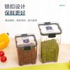 Caja de Almacenamiento de Cocina Gruesa para Mascotas Cuadrada de Plástico Transparente Sellada Recipiente de Almacenamiento para Granos y Productos Secos