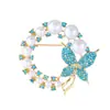 Broche Pin Anti-Exposición para Mujeres, Broche de Perlas Ajustable para la Cintura, Herramienta para Fijar Cinturones, Pin Decorativo para Ropa