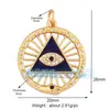 L41 nuevo amuleto de la suerte ojo de diablo popular europeo y americano ojo de circón joyería pequeña creativa DIY