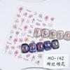 Pegatinas de uñas Shell light brillantes y preciosas pegatinas de uñas vintage venta al por mayor de fábrica fuegos artificiales japoneses relieve dorado adhesivo