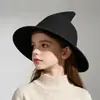 Sombrero de Bruja Hilo de Algodón Transfronterizo Europeo y Americano Sombrero de Bruja para Fiesta para Mujeres, Hombres y Niños Sombrero de Halloween Tejido Sombrero de Mago Puntiagudo