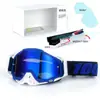 Set de Casco de Motocicleta Clásico en Stock, Gafas Todoterreno, Gafas de Exterior a Prueba de Viento, Gafas de Esquí UV, Gafas de Montar