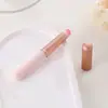 Nuevo Mini Pincel de Labios con Tapa Pincel para Labial Cabeza Redonda Mango Corto Pincel para Tinte de Labios Pincel Cosmético Portátil Pelo Suave con Corrector