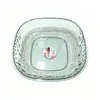 Zc2253 tigela de frutas estilo misto, resistente a quedas, tigela de frutas para mesa de centro transparente para uso na sala de estar, de alta qualidade, luxo leve, adequada para balcões de recepção e exibição de doces