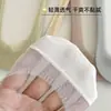 Calcetines de verano finos para mujer tipo calcetín de seda helada con malla y algodón empalmado, malla transpirable, invisibles, adecuados para tacones altos, antideslizantes y se mantienen en su lugar