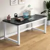 Escritorio de computadora, escritorio simple, escritorio de estudio para el hogar, dormitorio, escritorio pequeño para estudiantes, escritorio de oficina rectangular simple