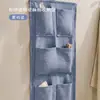 Bolsa de Armazenamento de Artigos Diversos em Linho Estilo Americano Bolsa Pendurada Atrás da Porta Bolsa de Armazenamento Criativa de Tecido Multicamadas para Casa Bolsa Pendurada para Casa