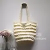 Bolso Pequeño de Lana Tejida Otoño e Invierno para Mujer 2025 Nuevo Estilo Coreano Bolso Tejido a Mano Bolso de Mano de Nicho para el Trabajo y el Viaje