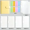 Cuaderno de Hojas Sueltas A6 Amazon Transfronterizo, Agenda Estilo Macarrón, Páginas Interiores Rayadas Lindas, Cuaderno de Diario Desmontable