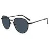 Gafas de Sol Clásicas Redondas Estilo Europeo y Americano, Modernas y Versátiles para Fotografía Callejera, Protección Solar, Unisex, Gafas de Sol Metálicas al por Mayor