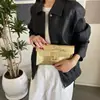 Bolso de Mano tipo Sobre para Mujer Transfronterizo Nuevo Estilo Tacto de Alta Gama Textura de Piedra Billetera para Monedas Bolso de Noche Clásico de Moda Bolso para Teléfono