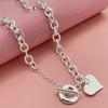 Joyería de venta caliente transfronteriza Europa y Estados Unidos chapada en plata 925 46CMTO collar marca Zhengxin suministro en stock