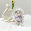 Bolsa Transparente para Muñeca 15 16cm Bolsa de Salida para Muñeca de Algodón Bolsa de Almacenamiento a Prueba de Polvo para Peluche Bolsa para Muñeca de 10cm