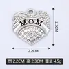 Exclusivo Pulseira Colar Letra Coração com Gotejamento de Óleo Cravejado com Diamantes DIY Acessórios de Joias Transfronteiriços Venda Direta da Fábrica Pode Ser Misturado e Enviado em Lotes