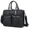 Bolso de piel de vaca de moda para hombre, maletín de mano para hombre, bolso de mano de cuero genuino, bolso bandolera informal de negocios, maletín portátil