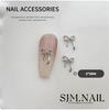 Arte de Uñas Japonés Tamaño Grande Pequeño Lazo Cinta Corbata Joyería Estilo Ins Color Aleación Uñas Accesorios DIY Lote