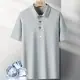 Modelo Principalmente Recomendado: Camisa Polo Sem Costura de Seda Gelada, Moda Quente de Verão 2024 Camisa Masculina de Manga Curta, Tamanhos M-5XL