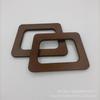 Acessórios de bagagem saco de madeira punho de madeira trapezoidal punho de madeira artesanal DIY saco de tecido punho de madeira