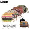 Bolsa Portátil para Cámara Digital de Tarjeta de 4 Pulgadas con Múltiples Patrones para Disco U, Cable de Audífonos, mp3, Cambio, Bolsa de Almacenamiento Digital