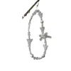 Pulsera Creativa de Cristal Perla Lazo Lanyard para Teléfono Decoración de Accesorio de Teléfono Estilo Ins Encanto de Teléfono Yiwu