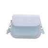2026 Verão Nova Bolsa Simples Cor Estilosa Bolsa de Ombro Único Textura Elegante Bolsa Transversal Feminina Casual Nicho Bolsa Quadrada Pequena