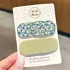 Pinza para el pelo de cuadros con forma de corazón para niñas, Pinza lateral para la frente, Organizador de pelo para la parte trasera de la cabeza, Pasador mágico, Accesorio para el pelo