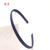 Faixa de cabelo de pano de cor arco-íris de 1 cm de espessura faça você mesmo faixa de cabelo de plástico material de pressão acessórios para cocar de cabelo fabricantes atacado