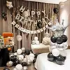 Cenário de Decoração de Aniversário Balões Cerimônia de Maioridade Meninos Meninas Parede de Fundo Props Digitais de Festa Atmosfera de Alto Padrão