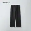 Ropa para Hombre Apo Pantalones de Lana para Hombre para Otoño e Invierno, Versátiles Holgados Rectos Casual de Negocios Gruesos Largos