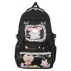 Mochila de Alta Capacidad, Dulce, de Color Contrastante, con un Look Femenino, Mochila Multicompartimento Estilo Universitario para Estudiantes de Secundaria y Preparatoria