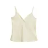 Top sin mangas con cuello en V y tirantes ajustables para mujer, diseño de verano, corte ajustado, espalda bonita, top de punto estilo 'chica hot' americana