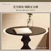 Estante pequeño de lujo retro negro para dormitorio, sustituto de mesa auxiliar para sala de estar, mesa de noche de hierro forjado, estilo americano