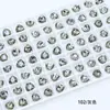 Cristales Dongzhou Triangulares 7mm Coloridos con Base Puntiaguda para Uñas Rhinestones Pequeña Cabeza de Tigre Forma Triangular Rhinestones Accesorios para Uñas DIY