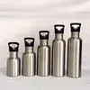 Copo de Água de Aço Inoxidável 304 Garrafa de Água Esportiva Portátil para Exterior Garrafa de Água de Grande Capacidade Camada Única de Aço Inoxidável Garrafa Americana de Boca Larga