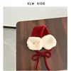 Ropa de Año Nuevo Orejeras de Felpa Rojas para Niños Orejeras con Lazo Lindo Suaves y Lindas Calientes para Bebé Otoño e Invierno Orejeras