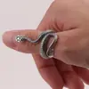 Anel Cobra de Liga Ajustável Retro Antigo de Abertura Transfronteiriça da Amazon Anel de Casal para Homens e Mulheres Anel de Cauda Atacado