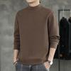 Liquidación para recoger fugas ~ Camiseta de manga larga De Rong para hombre otoño e invierno forrada de polar ropa interior térmica ajuste ceñido cuello semi alto base venta al por mayor