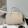 Bolso de Hombro de Piel de Vaca de Primera Capa para Mujer, Moda Transfronteriza Portátil para Ir al Trabajo, Axila, Estudiante, Bolso Cuadrado Pequeño, Versátil, Cuero Genuino Suave