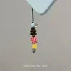 Colgante Corto de Árbol Pequeño Lindo Infantil Vintage Nicho Hecho a Mano con Cuentas Cadena para Teléfono Bolso Llave Colgante Versátil para Mujeres