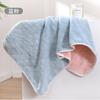 Fabricante de Toalha de Fleece Coral Atacado Toalha de Rosto Espessa com Borda Lisa Macia Absorvente Bloqueio de Cor Estilo Casal Venda Quente Transfronteiriça