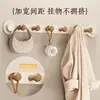Gancho de pared estilo vintage sin taladro para colgar ropa, resistente, sin dejar marca, para baño y recibidor, para guardar bolsas y llaves