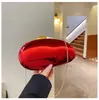 Bolso bandolera de cadena ovalada acrílica para mujer 2026 Nuevo Color caramelo Bolso de mano para la noche Estilo de lujo ligero Bolso de hombro