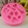 Molde de Silicona para Cake Pop Pata de Perro Huella Hueso Oso Hoyo para Hornear DIY Arcilla Polimérica Herramienta para Chocolate